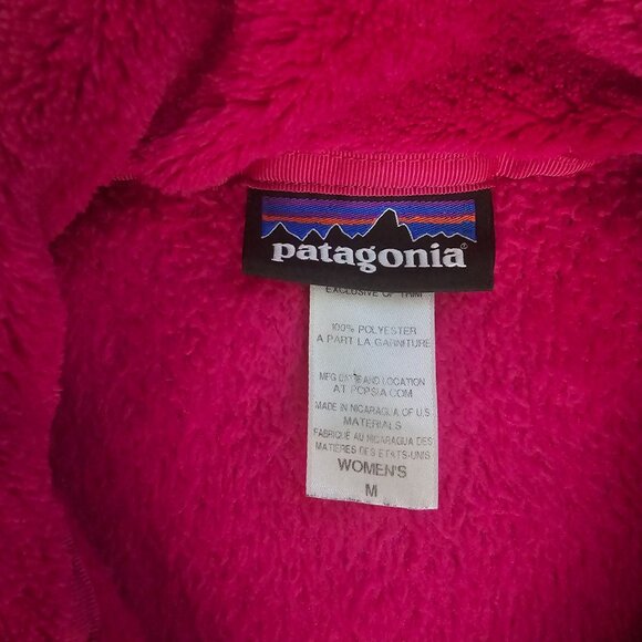 Patagonia Polartech Thermal Pro Re-Tool Snap-T® Pullover, Magenta Women's Medium - Picture 9 of 16